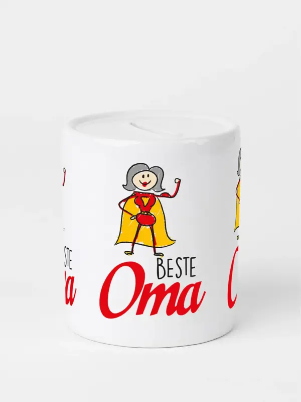 Spardose aus Keramik - Beste Oma