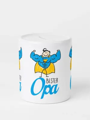 Spardose aus Keramik - Bester Opa