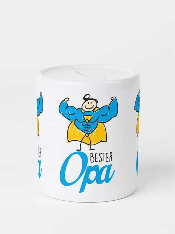 Spardose aus Keramik - Bester Opa