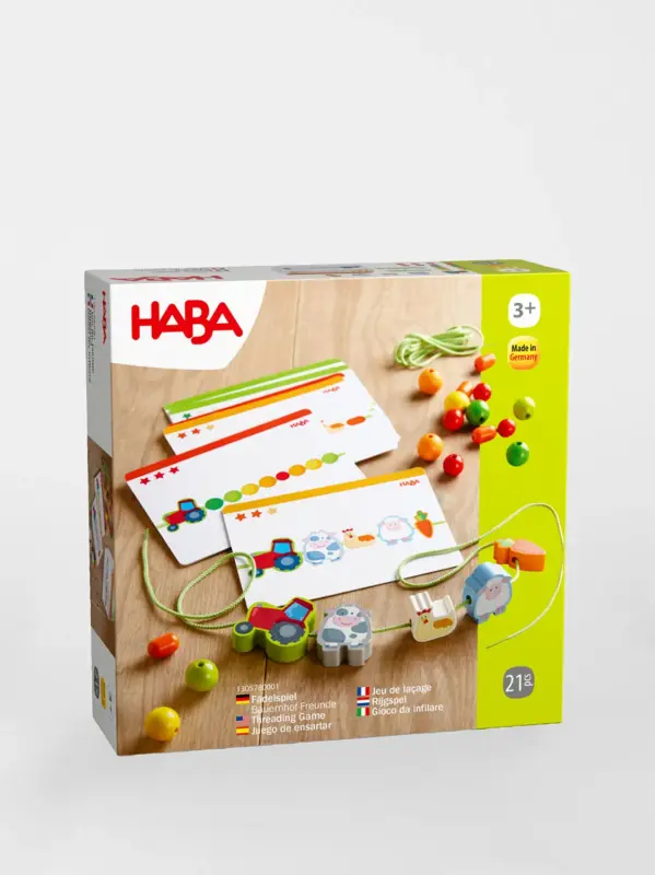 Fädelspiel Bauernhof-Freunde