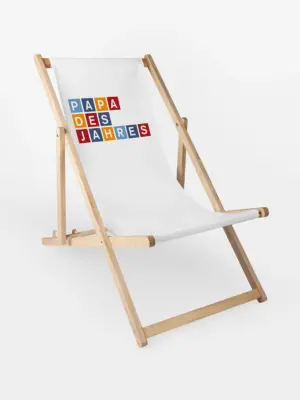 Liegestuhl – Papa des Jahres