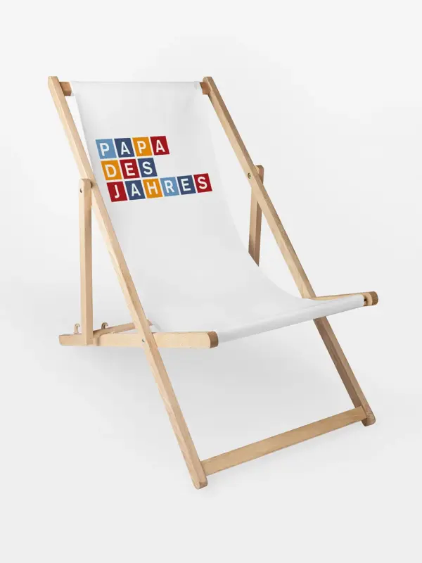 Liegestuhl – Papa des Jahres