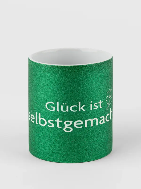 Glitzertasse – Glück ist selbstgemacht