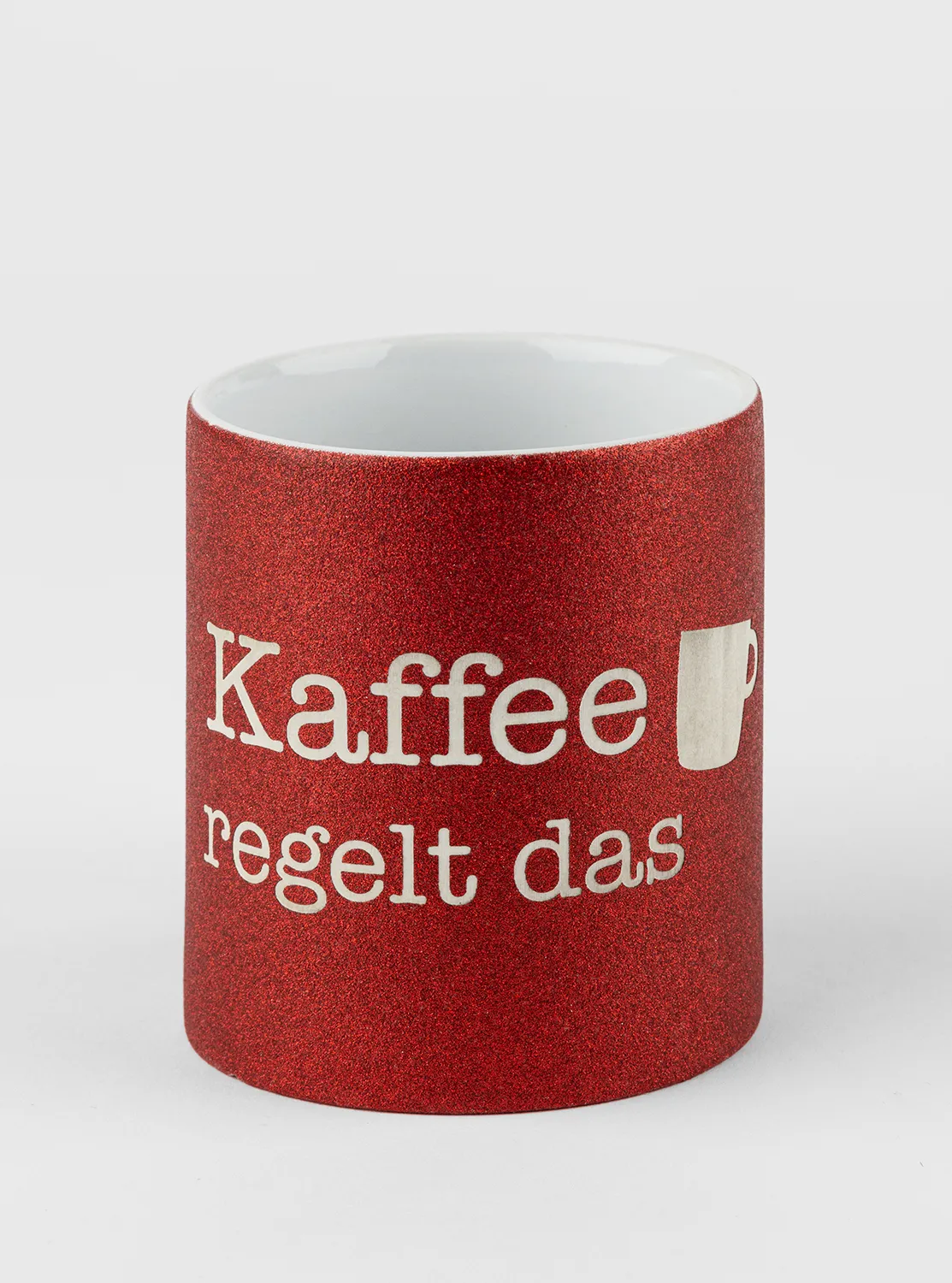 Glitzertasse – Kaffee regelt das