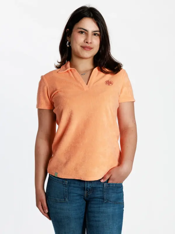 Nachhaltiges Poloshirt aus Frottee