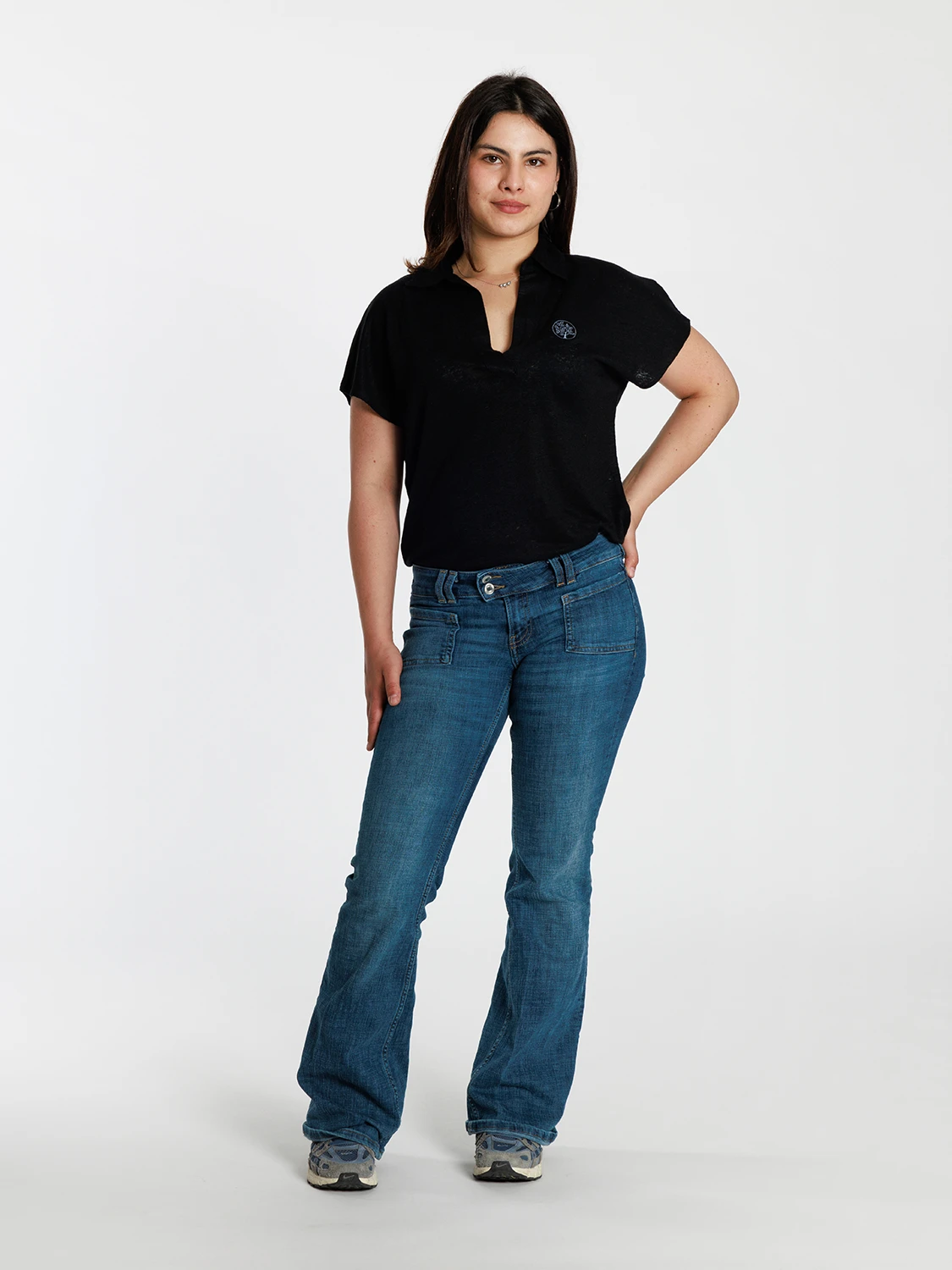 Damen Poloshirt aus Leinen 1000 Damen Poloshirt aus Leinen – Bild 2