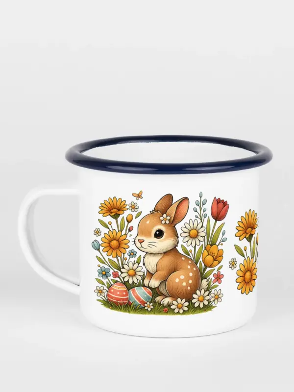 Emailletasse – Frohe Ostern Hase