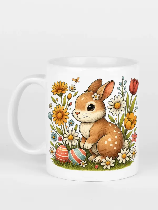 Keramiktasse – Frohe Ostern Hase
