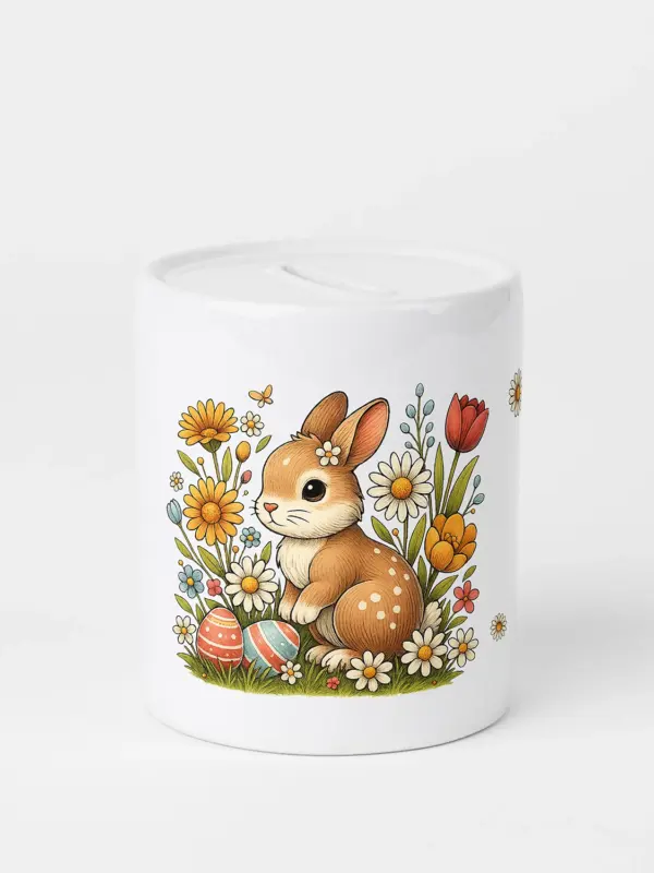 Spardose aus Keramik – Frohe Ostern Hase