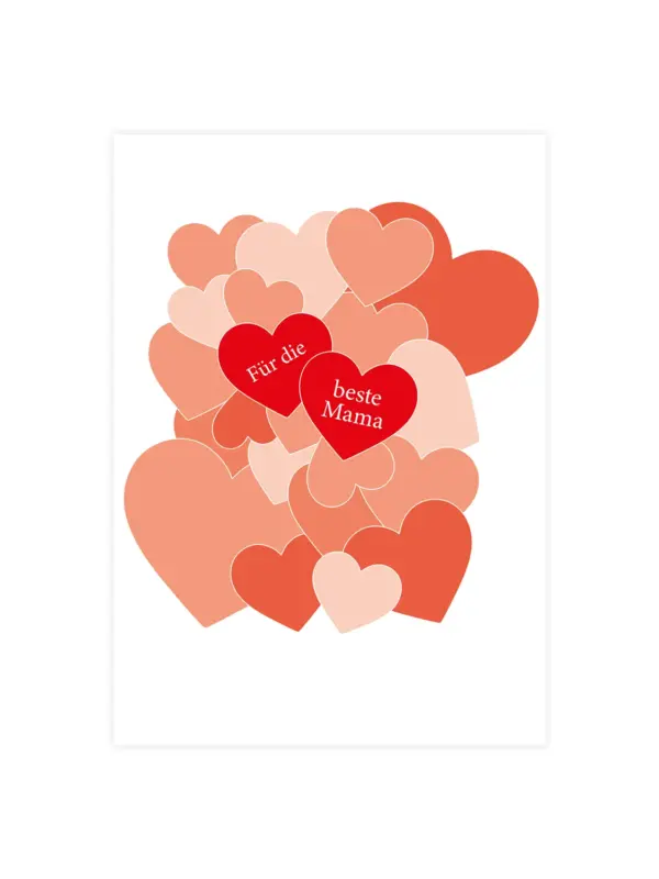 Postkarte mit Sonnenblumensamen – Muttertag Beste Mama