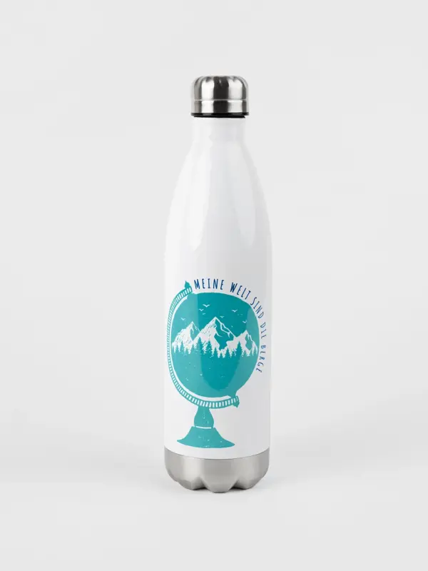 Thermoflasche 750 ml – Meine Welt sind die Berge