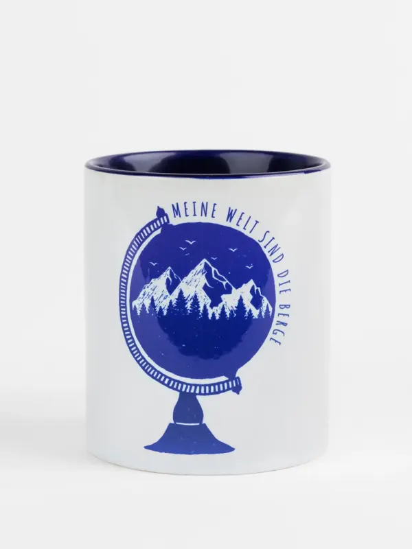 Keramiktasse – Meine Welt sind die Berge