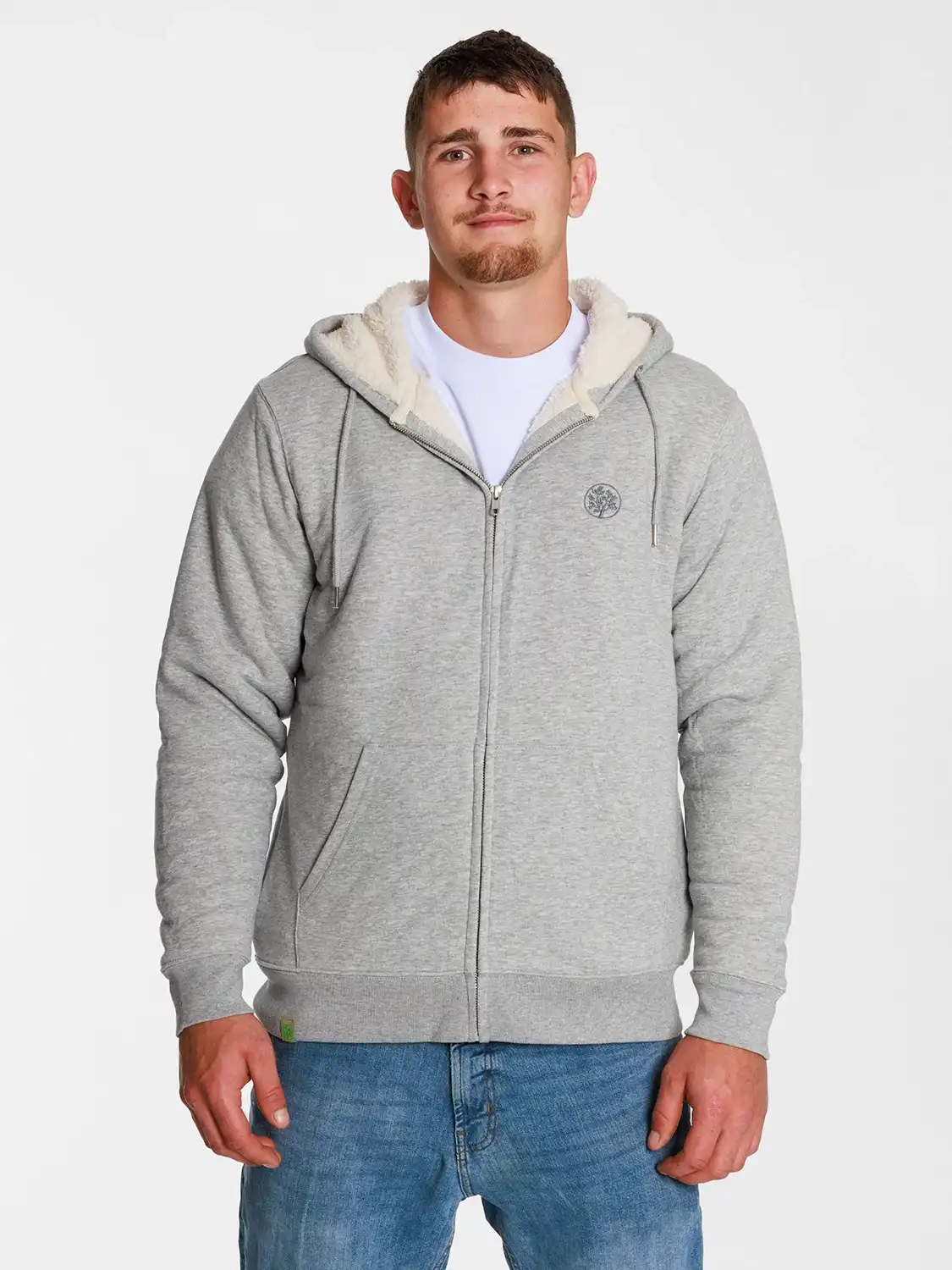 Unisex Sweatjacke mit Sherpa-Futter 1441 Unisex Sweatjacke mit Sherpa-Futter – Bild 2