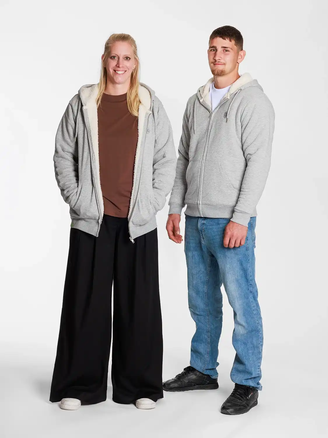 Unisex Sweatjacke mit Sherpa-Futter 1442 Unisex Sweatjacke mit Sherpa-Futter – Bild 3