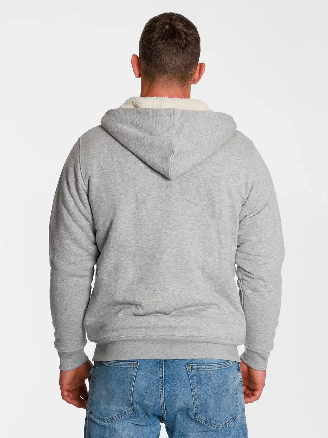 Unisex Sweatjacke mit Sherpa-Futter 1443 Unisex Sweatjacke mit Sherpa-Futter – Bild 4