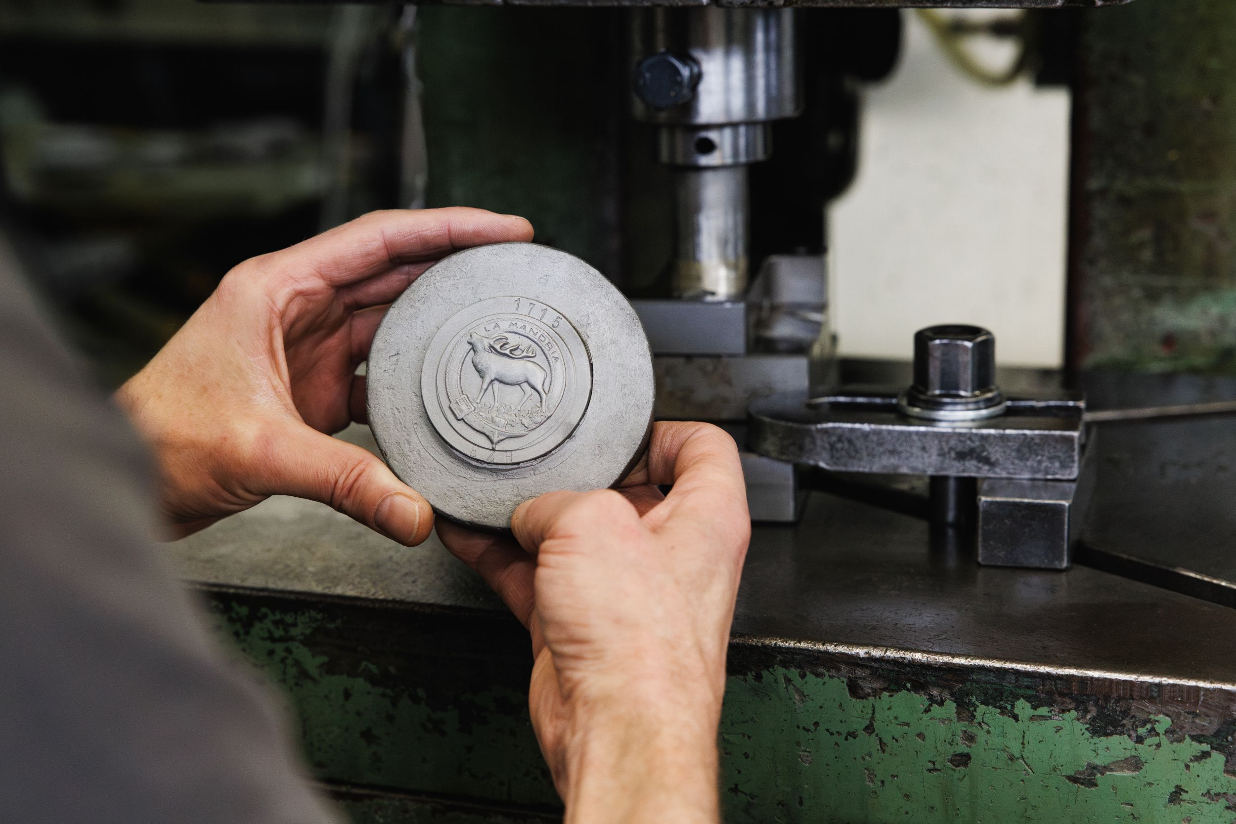 Praegestempel Abzeichen GWS