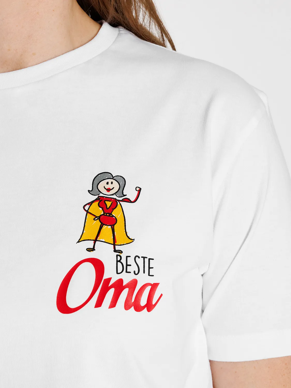 Bio Basic T-Shirt – Beste Oma 434 Bio Basic T-Shirt – Beste Oma – Bild 3