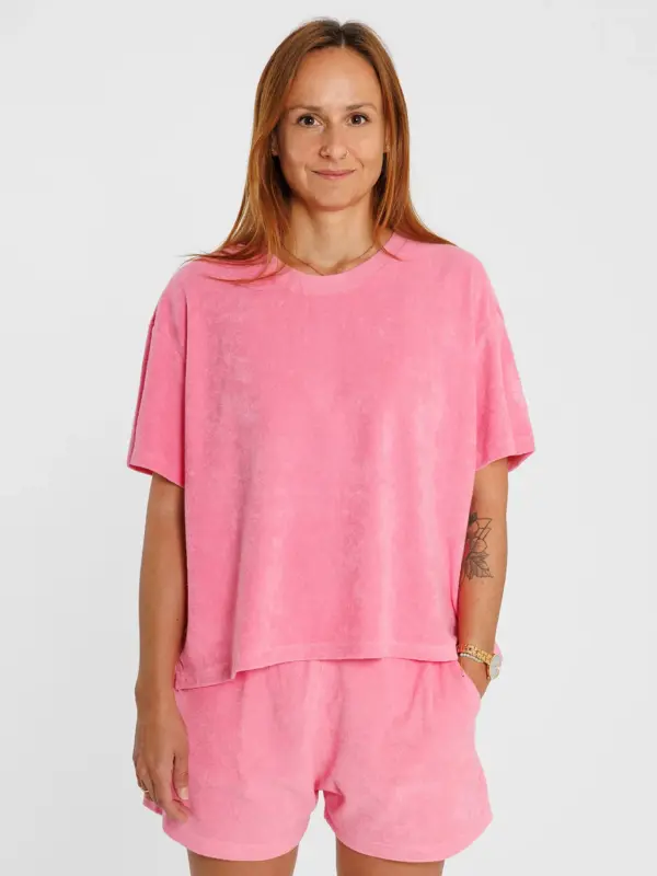 Nachhaltiges Damen T-Shirt aus Frottee