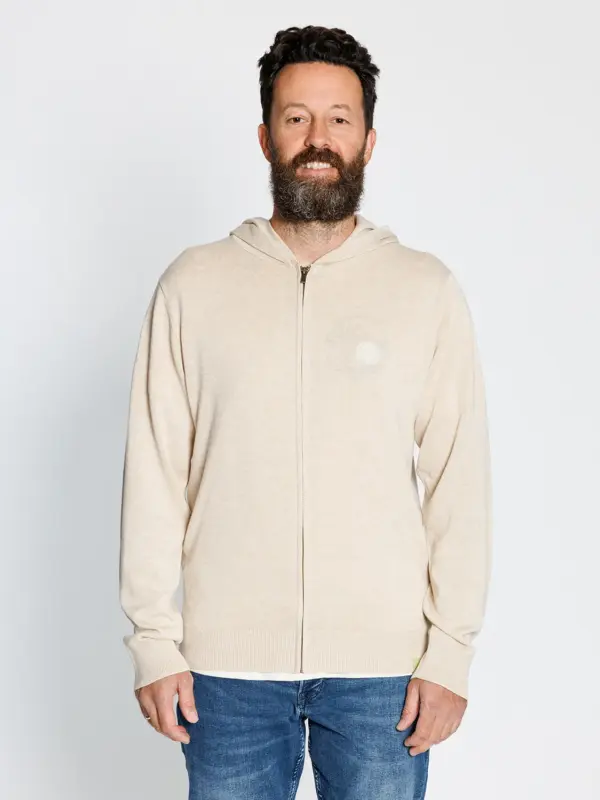 Strickjacke mit Kapuze