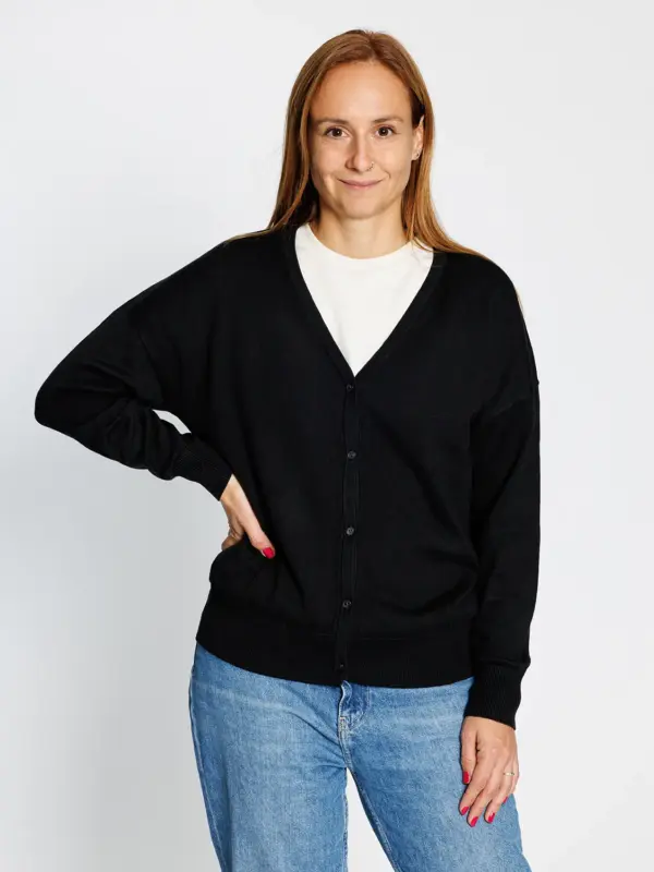 Klassische Strickjacke