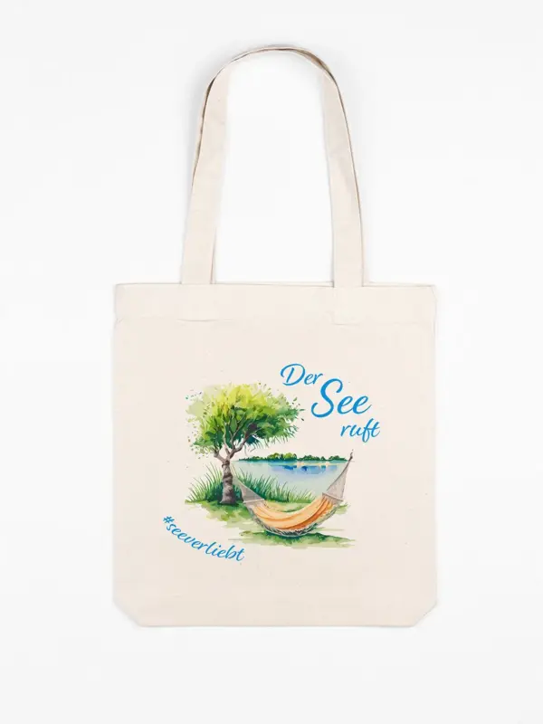 Stofftasche - Der See ruft