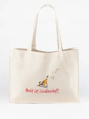 Große Stofftasche - Musik ist Leidenschaft