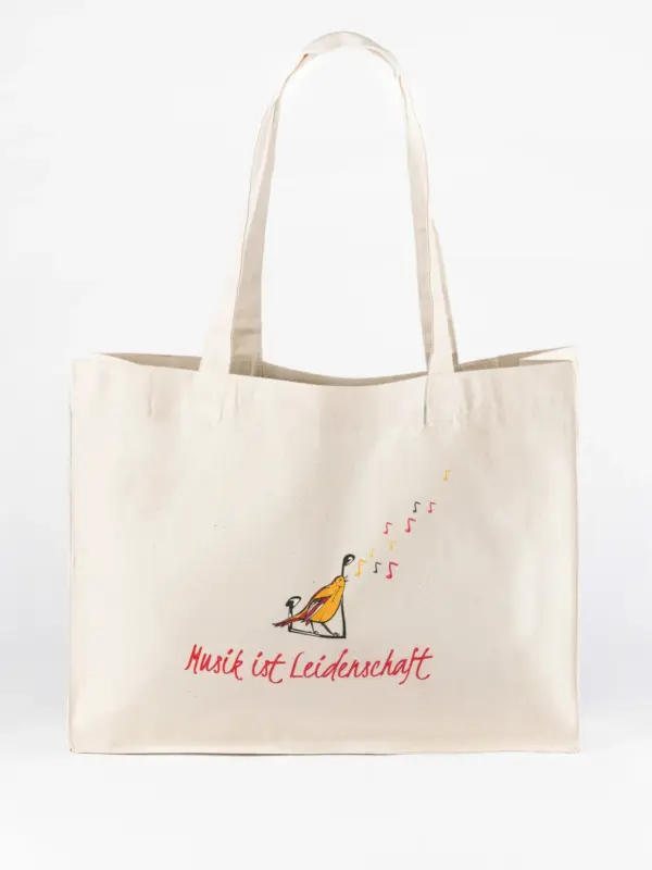 Große Stofftasche - Musik ist Leidenschaft